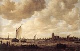 Jan van Goyen View of Dordrecht painting